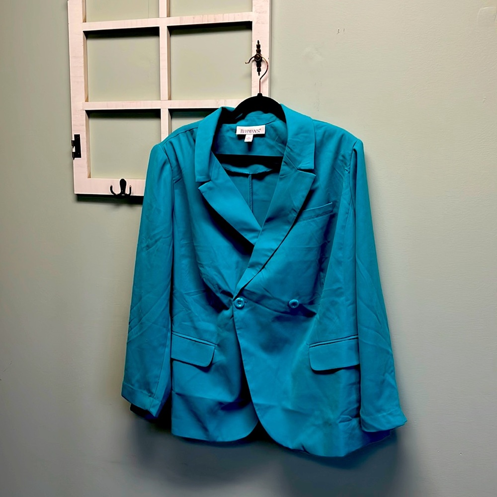 Roaman’s 100% Polyester Spring/Summer Suit Jacket